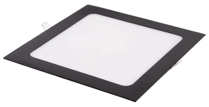 Černý čtvercový LED panel 12W s možností stmívání
