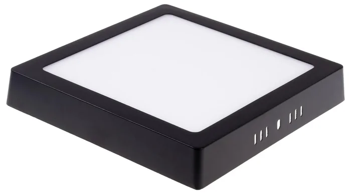 Černý čtvercový LED panel 24W s přisazeným designem