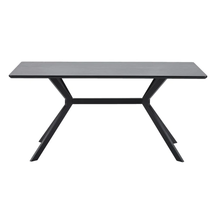 Černý jídelní stůl WOOOD Bruno 200x90 cm