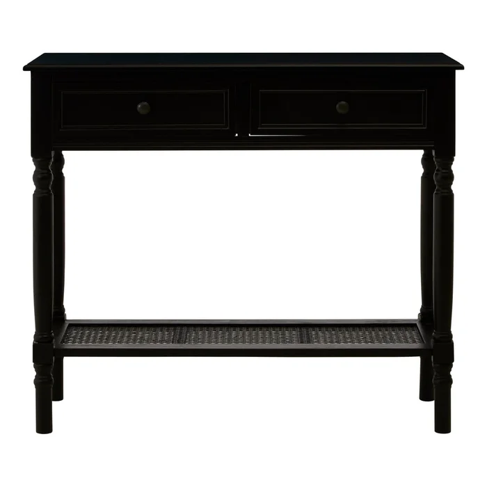 Černý konzolový stolek Heritage 33x91 cm