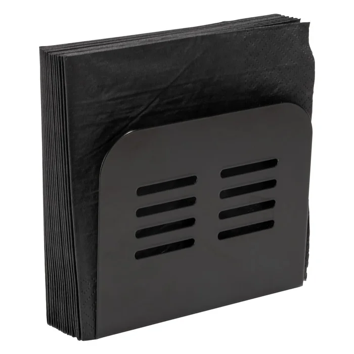 Černý kovový držák na ubrousky Wenko Black Outdoor Kitchen