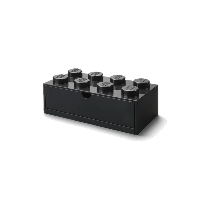 Černý LEGO® Brick Úložný box se zásuvkou