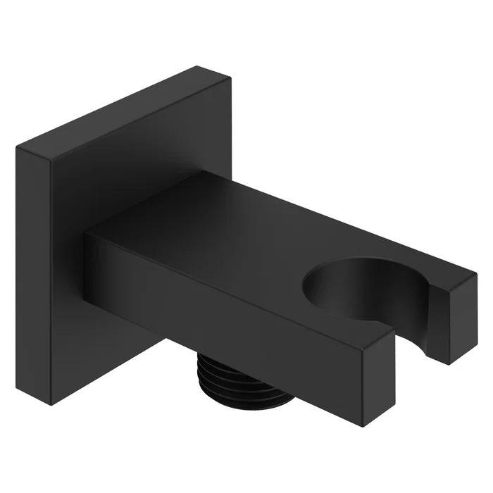 Černý mosazný držák sprchy Sapho