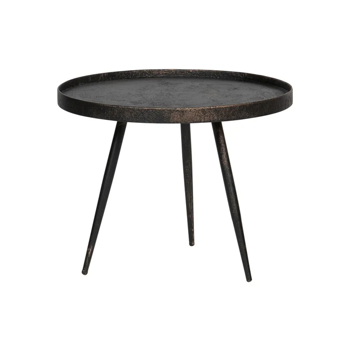 Černý odkládací stolek BePureHome Bounds, Ø 58 cm