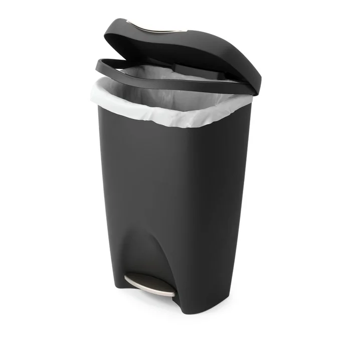 Černý odpadkový koš 50 l Brim – Umbra