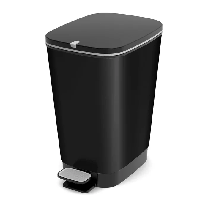 Černý plastový odpadkový koš 25 l Chic Bin KIS