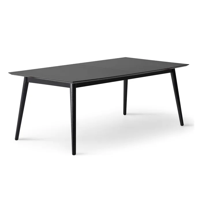Černý rozkládací jídelní stůl Meza 100x210 cm
