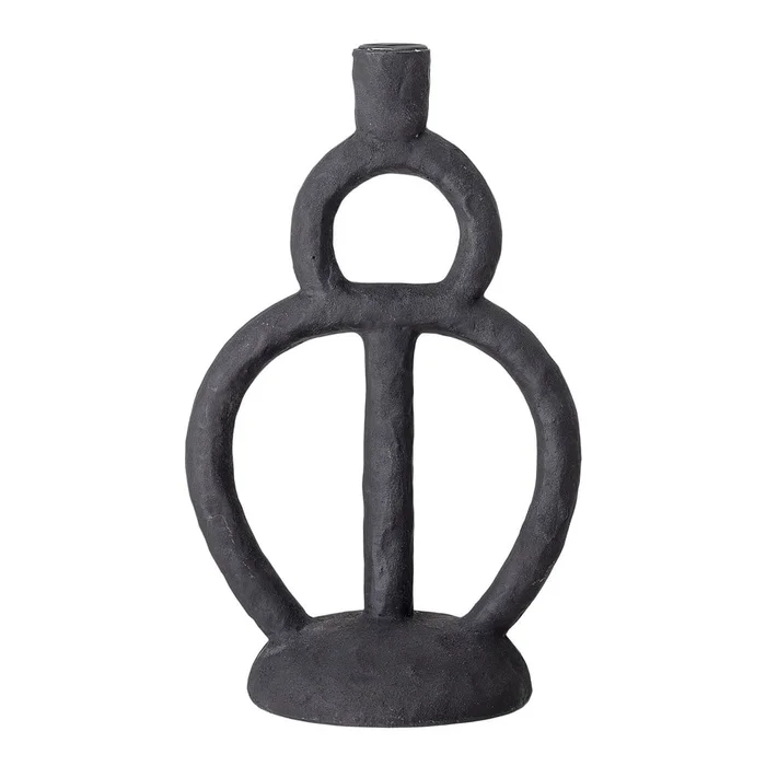 Černý svícen Bloomingville Ramina 29 cm