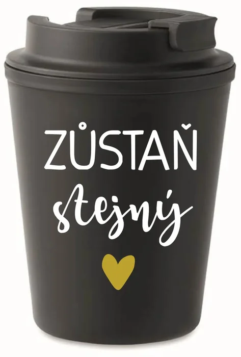 Černý termohrnek 300 ml