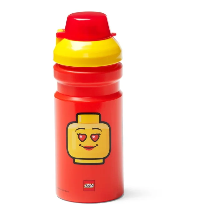 Červená plastová lahev na vodu LEGO® Iconic 390 ml