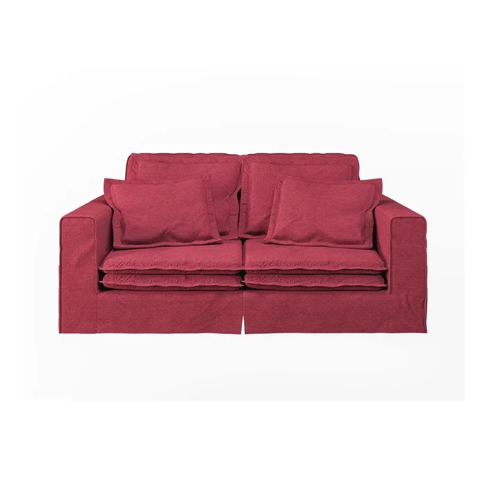 Červená pohovka Nora 196 cm