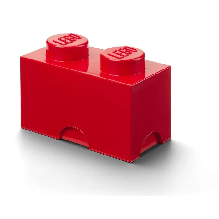 Červený LEGO® úložný box s dvojitým uložením