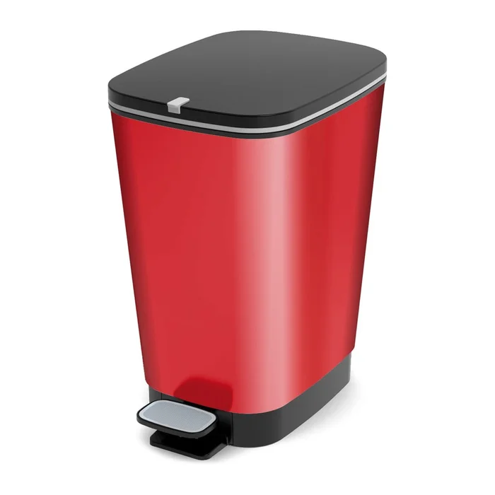 Červený plastový odpadkový koš 25 l Chic Bin