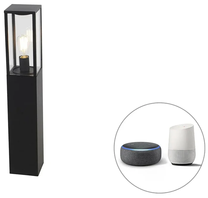 Chytrá venkovní stojací lampa Charlois černá 80 cm s WiFi ovládáním