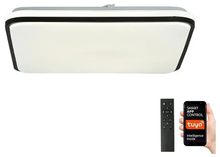 Chytré LED stropní svítidlo Wi-Fi 40x40 cm