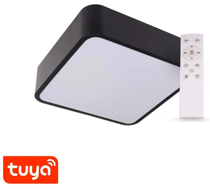 Chytré LED svítidlo RENDO 36W s Bluetooth a CCT, černé