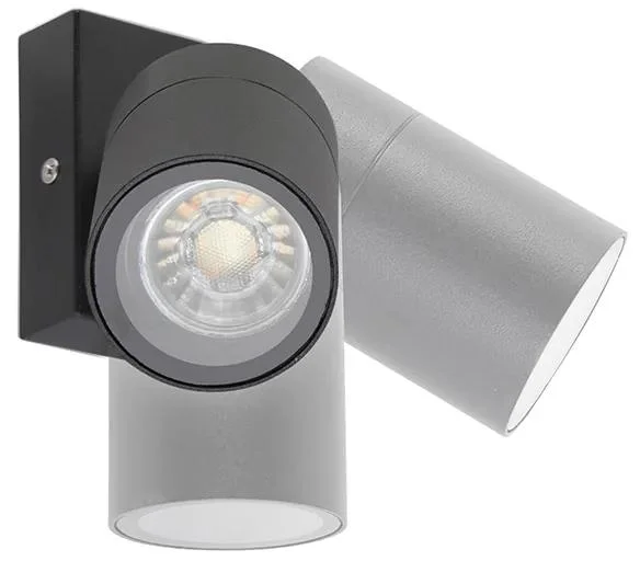 Chytré venkovní nástěnné LED svítidlo IP44 s Wi-Fi a GU10
