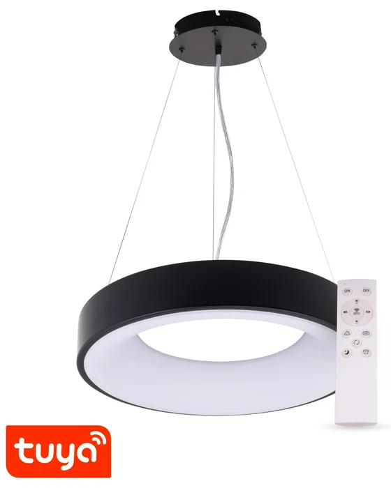 Chytré závěsné LED svítidlo ZULU s Bluetooth a CCT 32W Černé