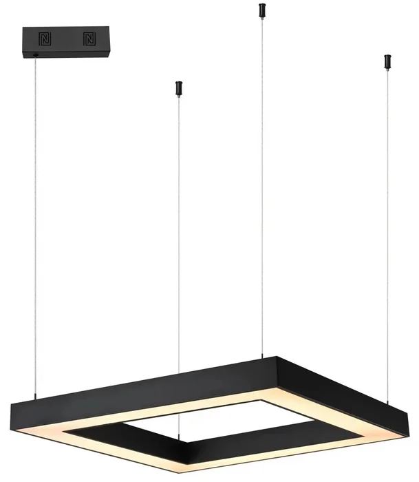 Chytré Závěsné Osvětlení Immax NEO CANTO SLIM 80x80x7cm 60W Černé, Kompatibilita Zigbee 3.0