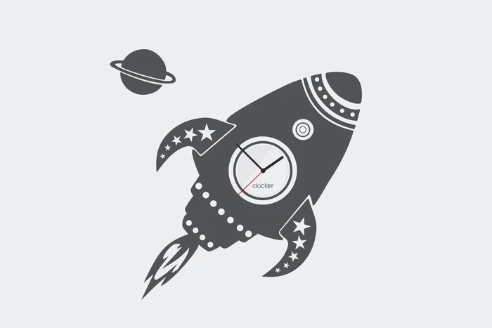 Clocker Samolepící Hodiny Rocket
