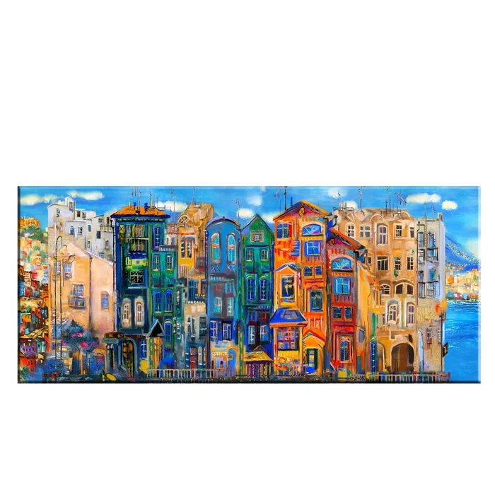 Colorful Houses Nástěnný Obraz 140x60 cm