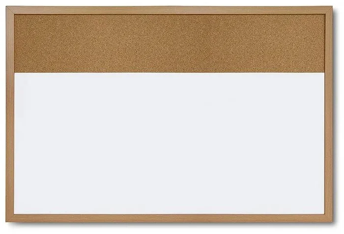 Combi Board – kombinovaná magnetická tabule a korková nástěnka 60×90 cm