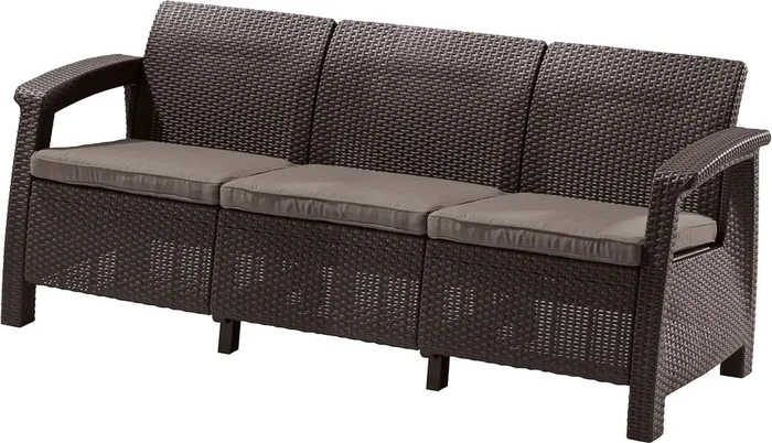 Corfu Love Seat Max - hnědá