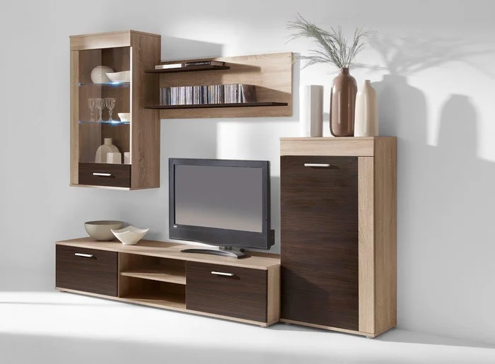 COROPUNA Obývací stěna dub sonoma/wenge