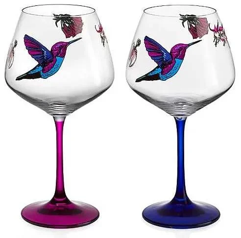 Crystalex Flying Gems Sklenice na víno 580 ml, sada 2 kusů