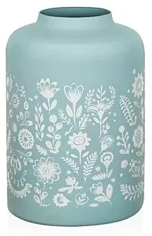 Crystalex Modrá Váza Folklor 180 mm