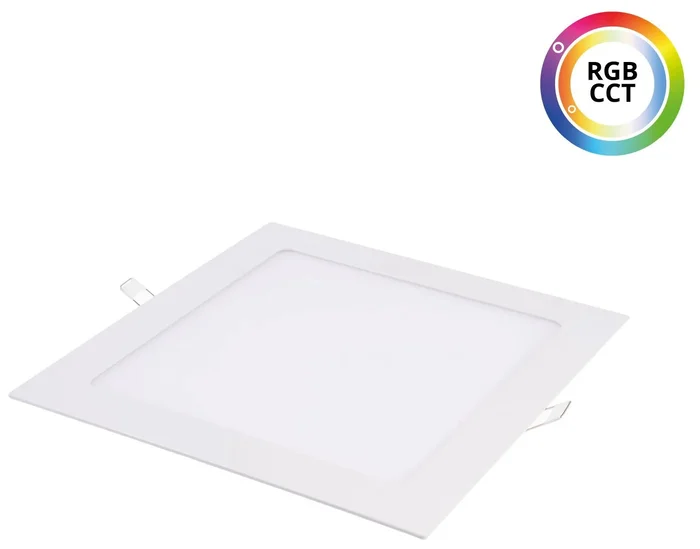 Čtvercový RGB+CCT LED panel 24V 18W