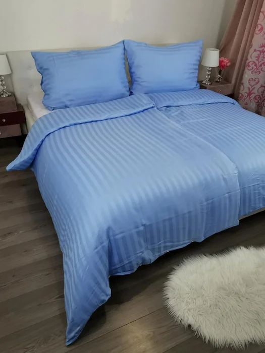 Damaškové povlečení TiaHome modré