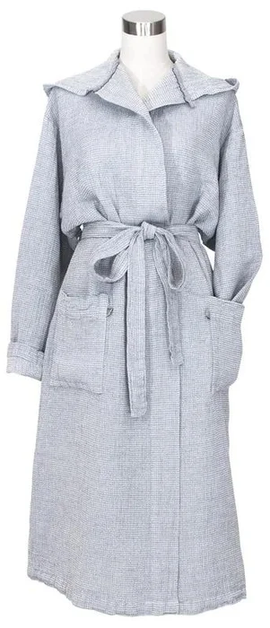 Dámský župan Terva s kapucí šedý, velikost L