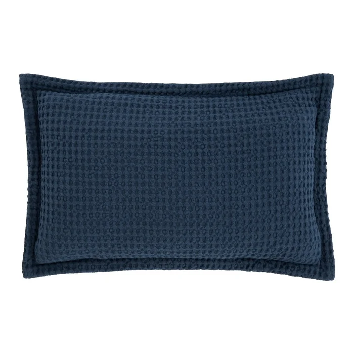 Dekorační polštář 30x50 cm Jaipur Chunky Waffle s motivem slona a ananasu