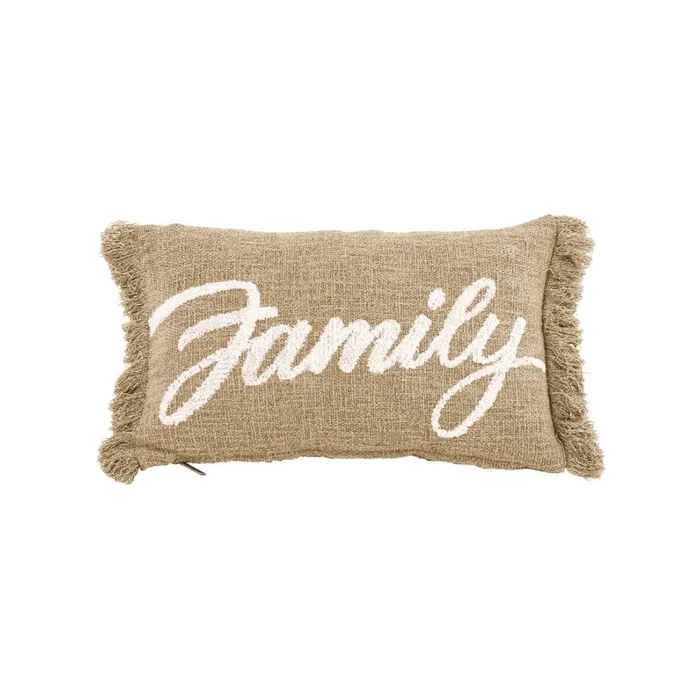 Dekorační polštář Cotton Slub Family 50x30 cm