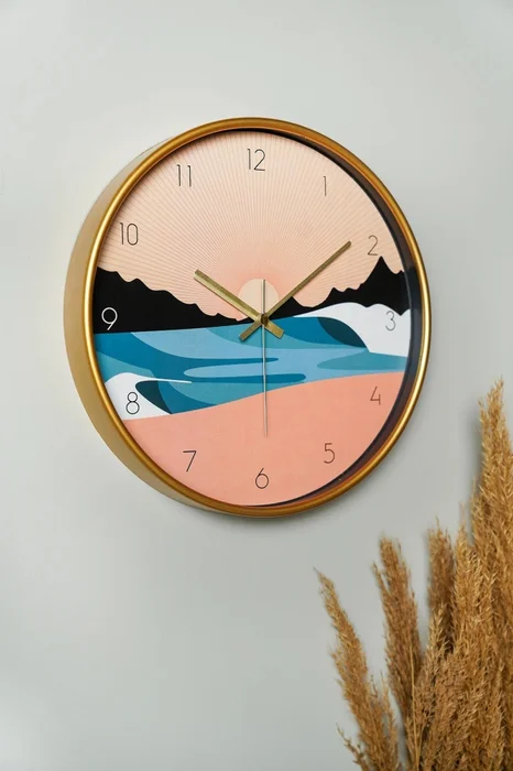 Dekorativní nástěnné hodiny 30 × 30 cm z 100% skla