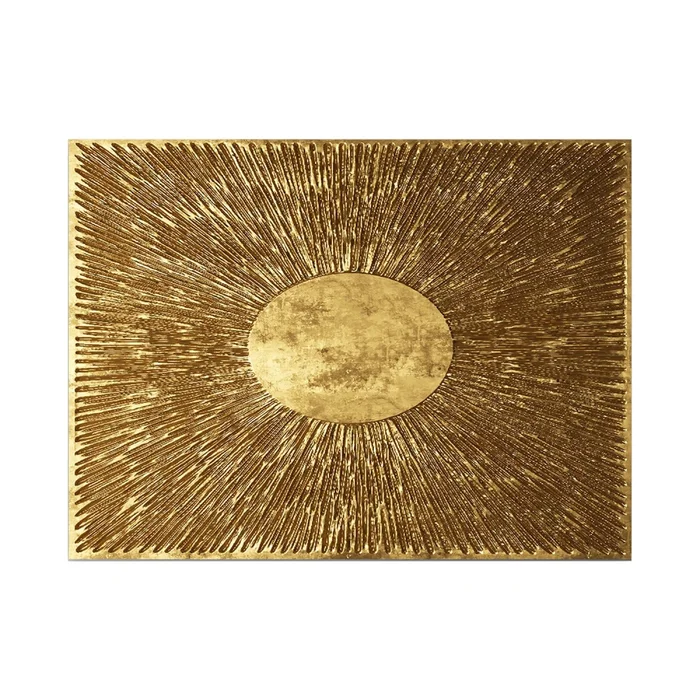 Dekorativní obraz na plátně – Zlaté paprsky, 70 × 100 cm