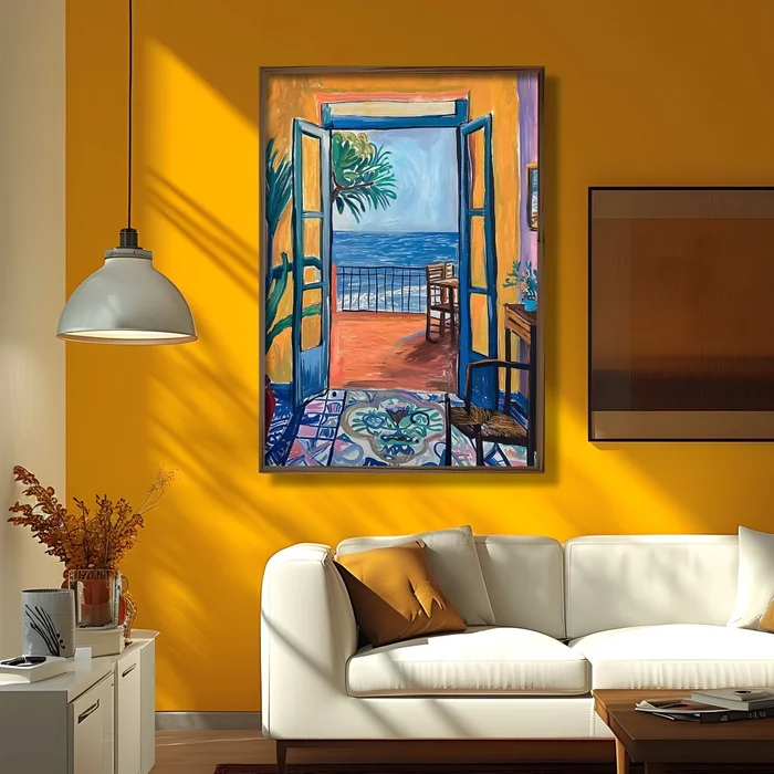 Dekorativní obraz s rámem 35 × 47 cm