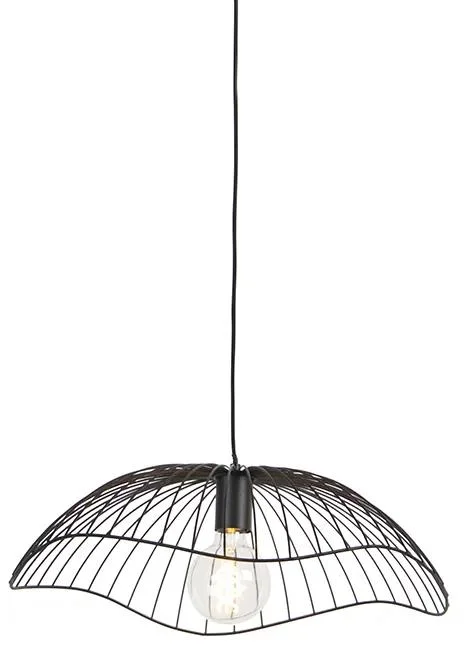Designové černé závěsné svítidlo Pua 50 cm