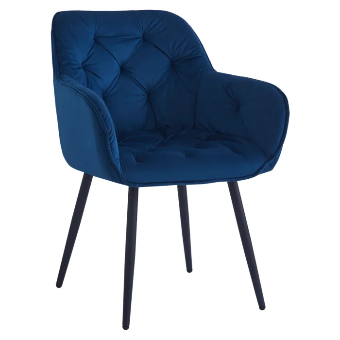 Designové křeslo FEDRIS NEW – Velvet modrá