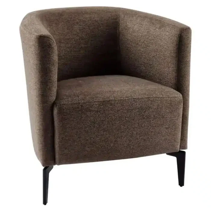 Designové křeslo KAPY hnědá a černá