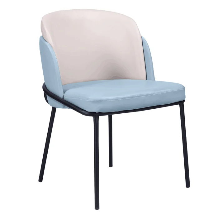 Designové modro-béžové křeslo Ganon