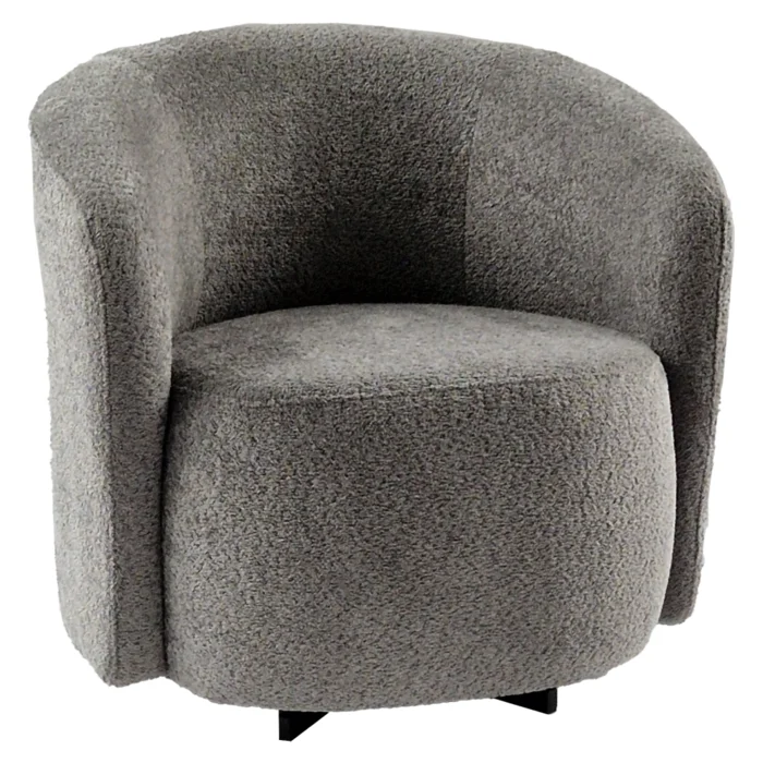 Designové otočné křeslo ENVY šedá látka
