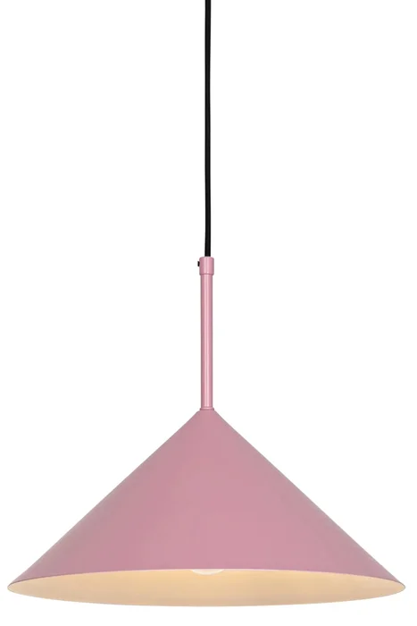 Designové růžové závěsné svítidlo Triangolo