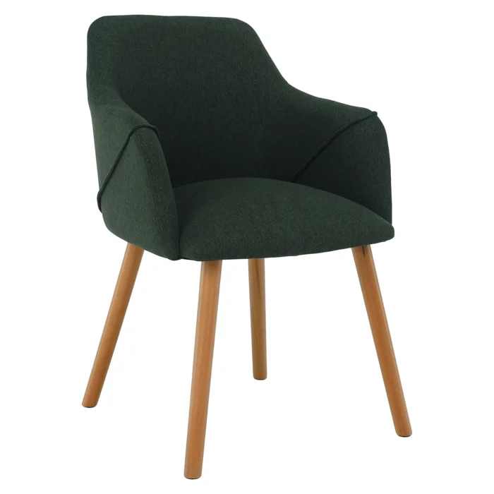 Designové zelené křeslo PETRUS