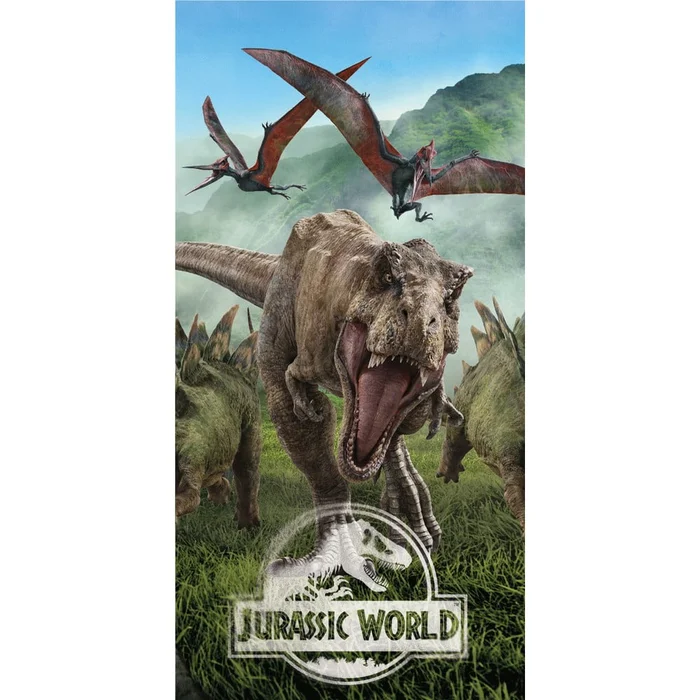 Dětská bavlněná osuška Jurassic Park 70x140 cm