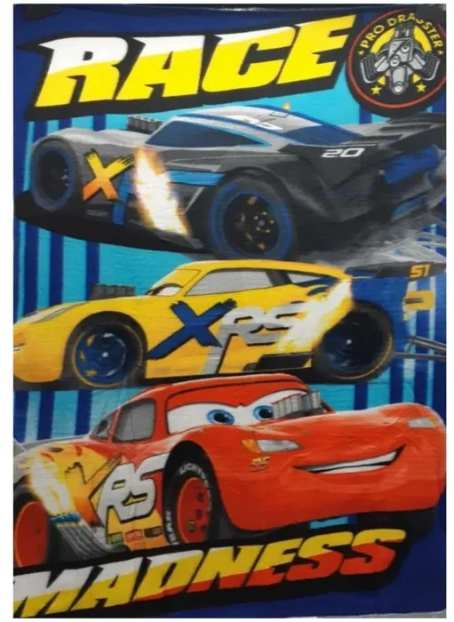 Dětská fleece deka Cars 3 Race Madness 100x140 cm