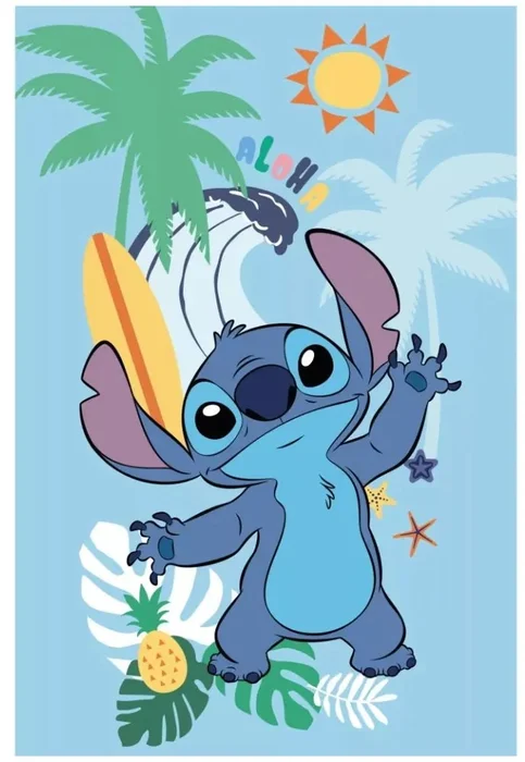 Dětská fleece deka Lilo & Stitch Aloha 100x150 cm