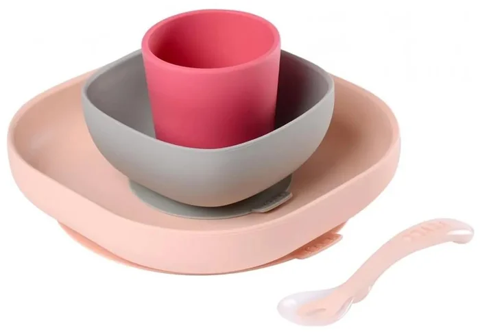 Dětská jídelní sada Pink - 4 kusy