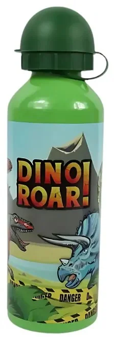 Dětská kovová láhev Dino Roar 500 ml zelená